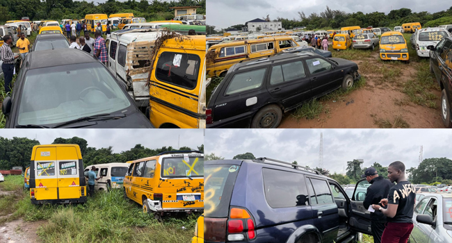 Lagos Govt Auctions Over 130 Vehicles Impounded For Traffic Offences