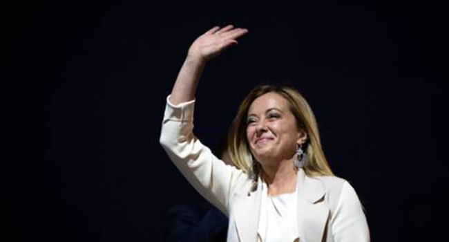 Meloni Wins Poll, Becomes Italy’s First Female Prime Minister