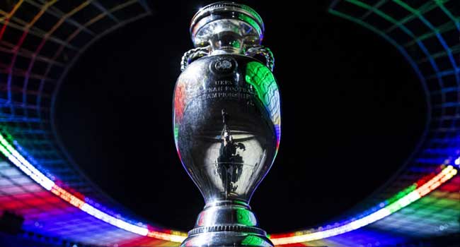 An image of the Euro champonship cup.
