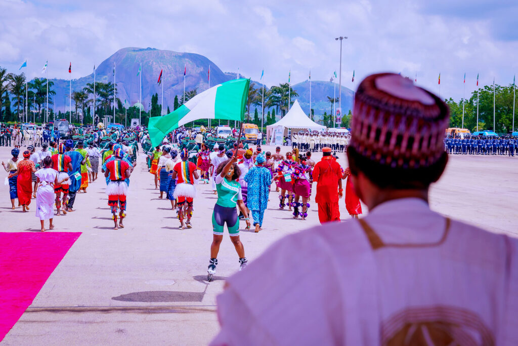 Independence anniversary celebrations at Eagle Square. Bayo Omoboriowo/State House