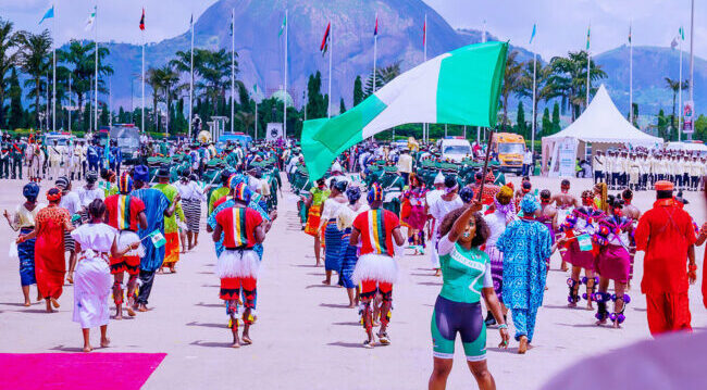 Independence anniversary celebrations at Eagle Square. Bayo Omoboriowo/State House