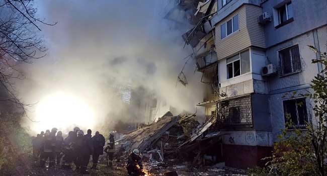 Russian Strike On Residential Building Kills Five In South Ukraine