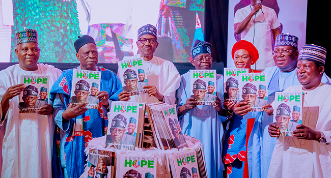 President Muhammadi Buhari Unveils APC Presidential Campaign Council and the Tinubu/Shettima Action Plan at the State House in Abuja on October 21, 2022. Bayo Omoboriowo/State House