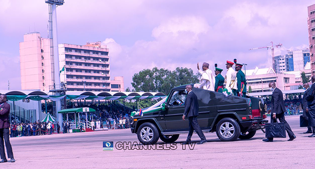 President Muhammadu Buhari at Eagle Square in Abuja on October 1, 2022 for Independence Anniversary celebrations.