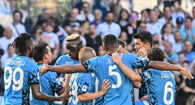 Osimhen Treble Fires Napoli Past Sassuolo And Six Points Clear – Channels  Television