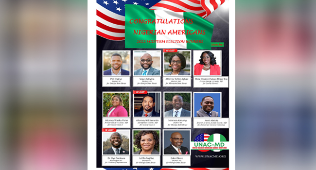 UPDATED: Ademiluyi Congratulates 11 Nigerian Americans Mid Term Election Winners