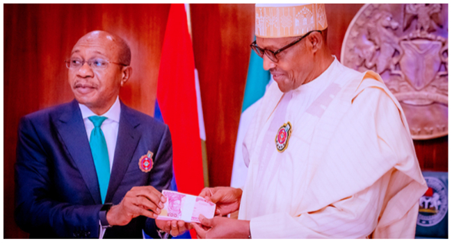 President Buhari Unveils Redesigned Naira Notes