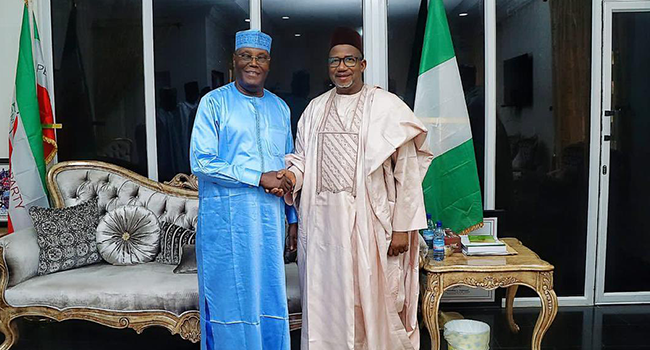 Atiku Abubakar met with Bala Mohammed in Abuja on November 8, 2022.