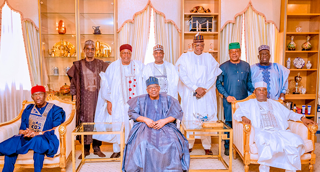 PDP chieftains on November 11, 2022 paid a visit to former military Head of State, Ibrahim Babangida in Minna.