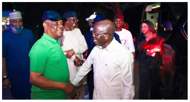 Wike Welcomes Oshiomhole To Rivers Ahead Of Project Inauguration