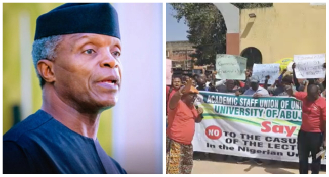ASUU Strike: FG To Review University Autonomy Laws, Says Osinbajo