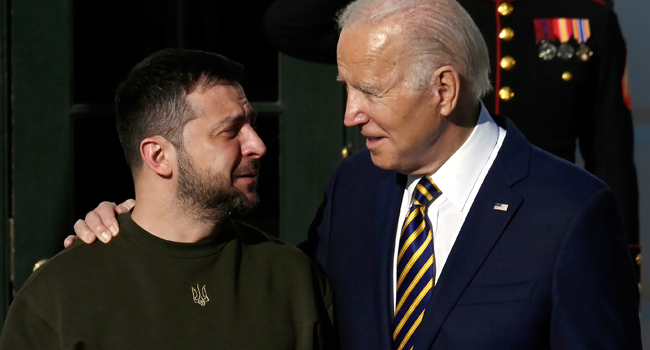 Biden Promises Zelensky To Back Ukraine ‘As Long As It Takes’