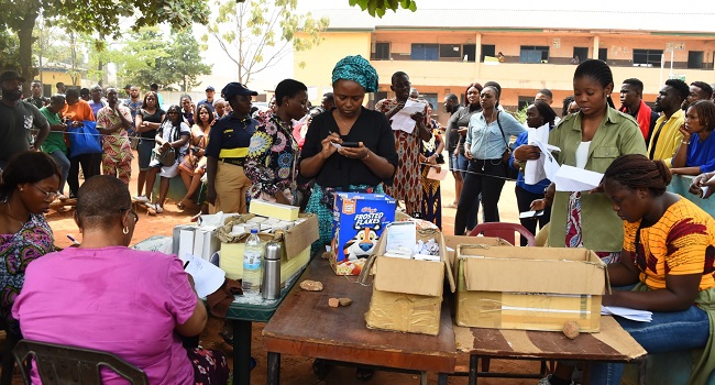 Permanent voters cards at a distribution centre in Lagos, ahead of