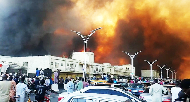 Fire Engulfs Popular Maiduguri Monday Market