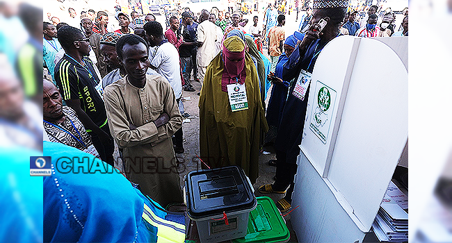 2023 Elections | PHOTOS: INEC Officials Set Up Polling Units