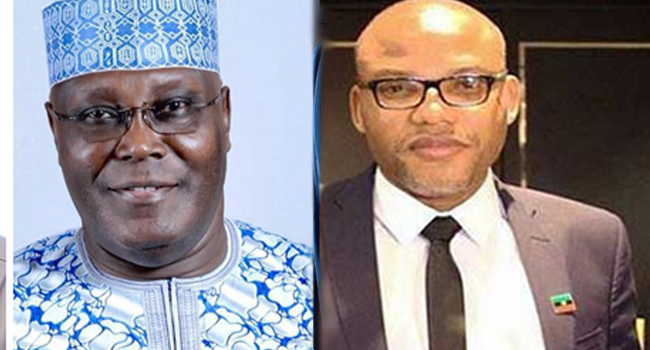 Atiku Has Vowed To Release Nnamdi Kanu, Says Senator Wabara