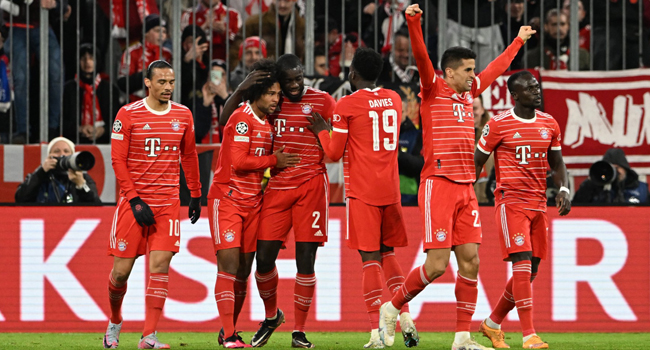 Bayern Munich beats PSG in Champions League last-16 first leg