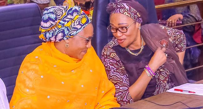 Nana Shettima and Remi Tinubu. Nana Shettima and Remi Tinubu.
