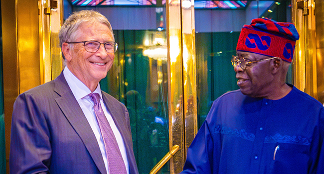 Tinubu Meets With Bill Gates, Says Nigeria Investing In Tech For Transparency