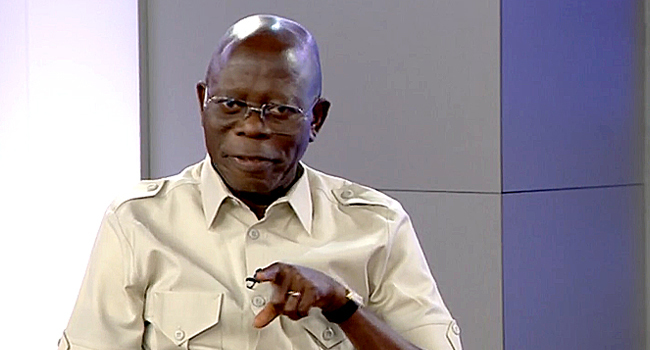 My BP Would Have Risen If I Lost My Senatorial Bid – Oshiomhole – Channels  Television
