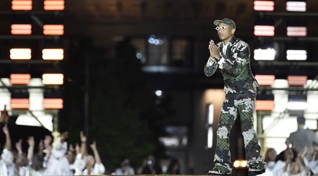 Lebron James and Tyler, the Creator at the Louis Vuitton show 2