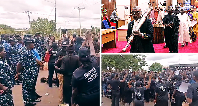 Nasarawa Assembly Crisis: Balarabe Faction Holds Plenary Amid Tight Security, Protest