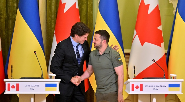 Canadian PM Justin Trudeau Visits Kyiv