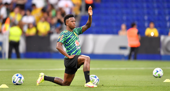 Vinicius Jr and Brazil Teammates Wear Black Jerseys During International  Friendly Against Guinea in Powerful Stand Against Racism (See Pics)