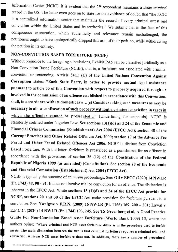 PETER OBI VS. INEC FINAL WRITTEN ADDRESS page 0025