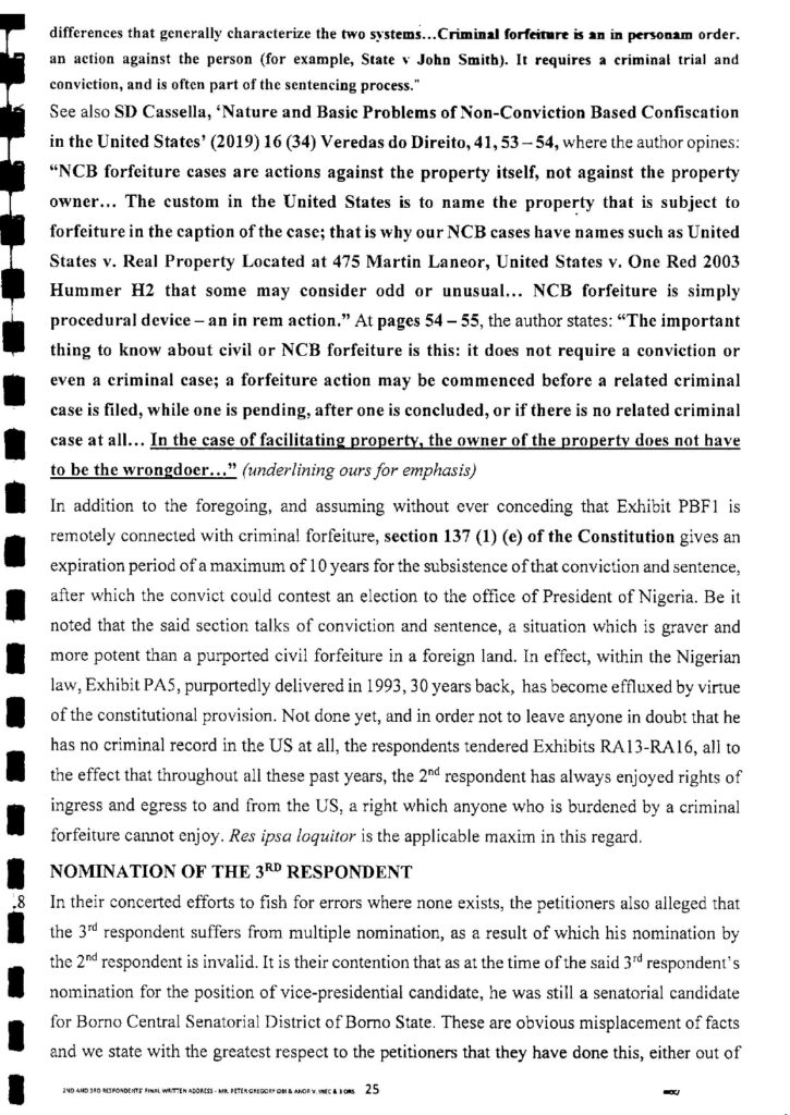 PETER OBI VS. INEC FINAL WRITTEN ADDRESS page 0026