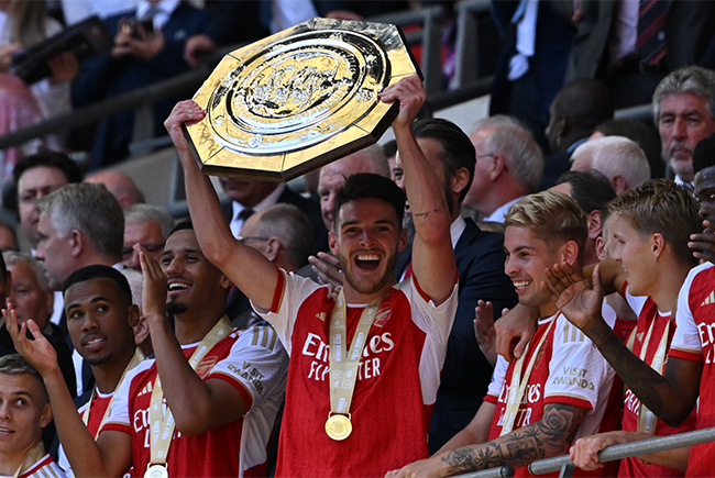 Arsenal 2023 Premier League Champions Celebration & Trophy Lifting