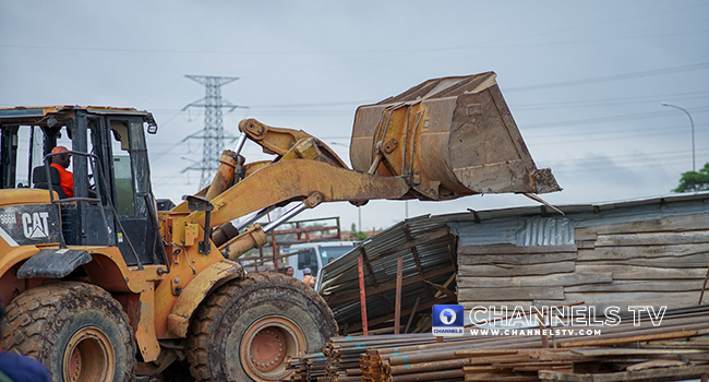 Demolition of Timber Shed Lugbe_12