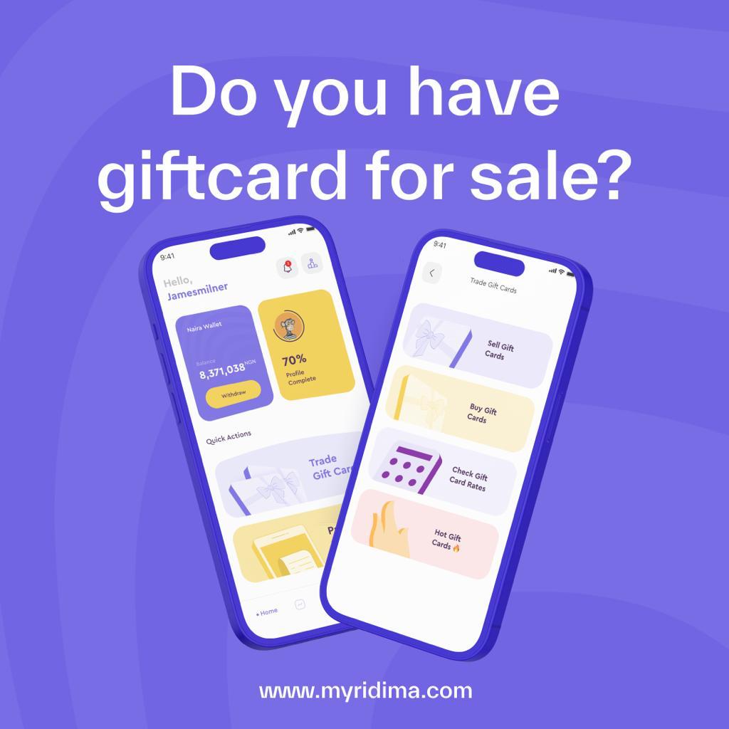 Sell  Gift Card for Naira  Trade  Gift Card For Cash