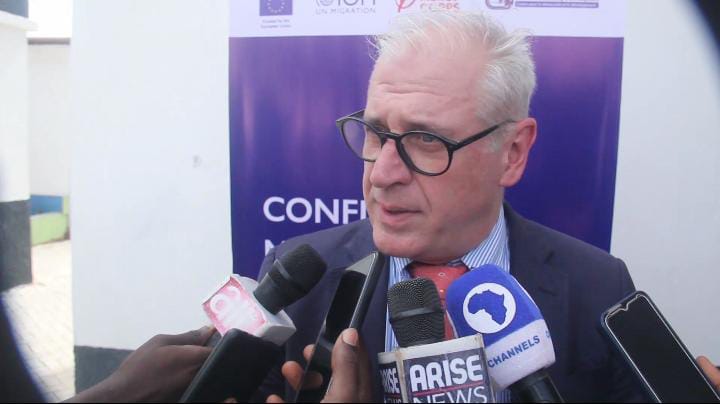 Chief of Mission, International Organisation for Migration (IOM), Laurent De Boeck.