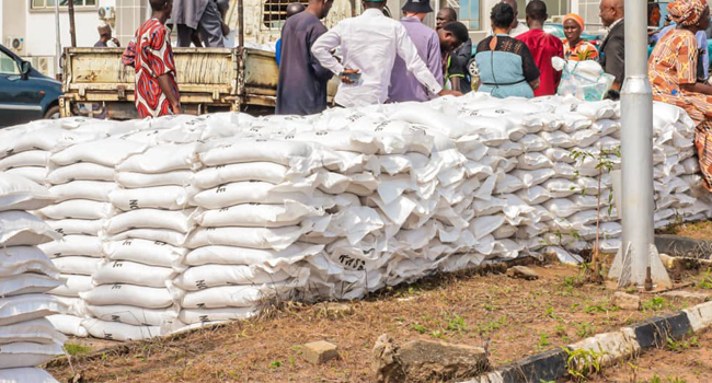 Anambra Receives 20,078 Bags Of Palliatives From The Federal Government