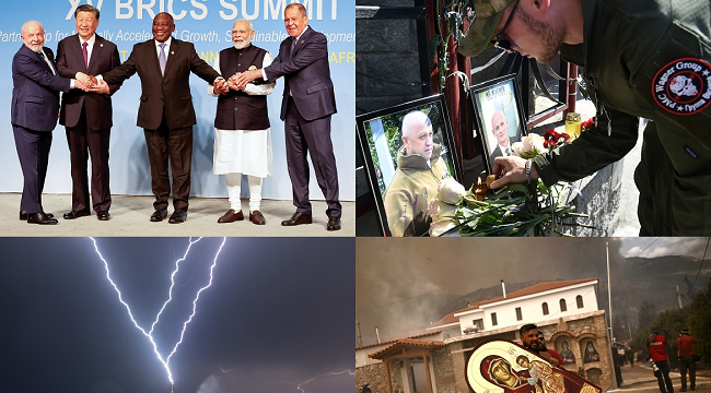 Photos Of The Week: Yevgeny Prigozhin, BRICS, Wildfires And More (19-25 August)