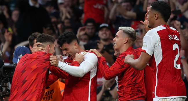 Arsenal beat Man City in Premier League for first time since 2015 - New  Vision Official