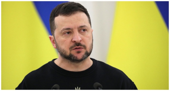 Ukraine's President Volodymyr Zelensky speaks during a joint press conference with Lithuania's President (not in picture) in Vilnius, Lithuania, on January 10, 2024. (Photo by PETRAS MALUKAS / AFP)