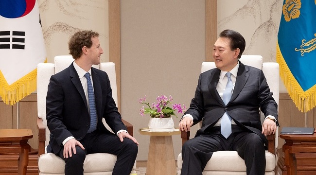 Zuckerberg, South Korea’s President Yoon Talk AI Cooperation