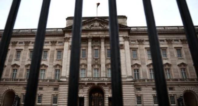 A general view shows Buckingham Palace in London