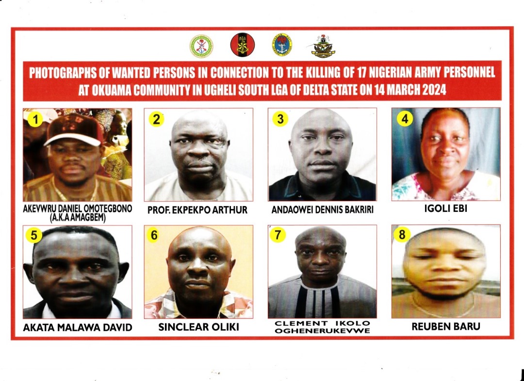 Military Declares Eight Wanted Over Murder Of Soldiers