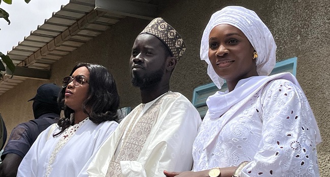 Two First Ladies At Presidential Palace In A Senegal First