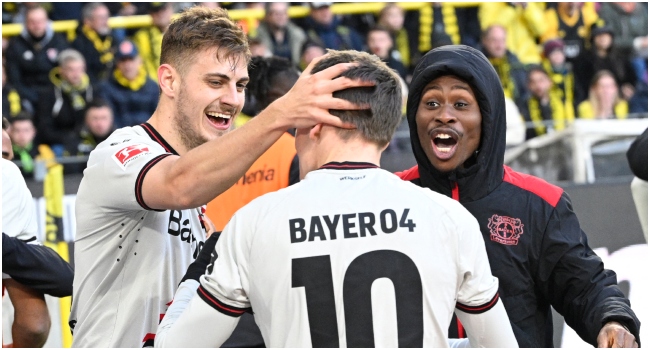 Leverkusen Stay Unbeaten With Last-Gasp Strike At Dortmund