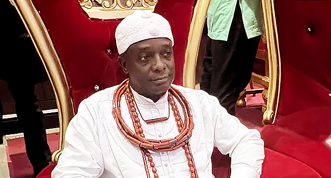 Clement Oghenerukvwe, the traditional ruler of the Ewu kingdom