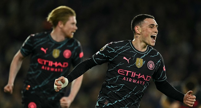 Man City Crush Brighton To Close Gap On Arsenal In Title Race