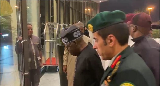 VIDEO: Tinubu Arrives In Saudi Arabia After Visiting The Netherlands