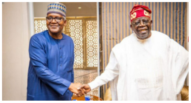 Tinubu Commends Dangote Group Over Diesel Price Reduction