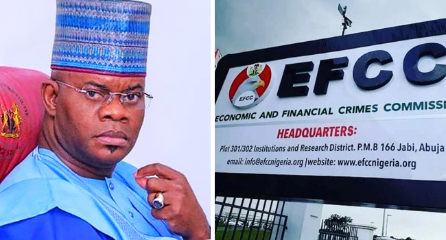 Yahaya Bello Whisked Away By Governor Ododo, Says EFCC