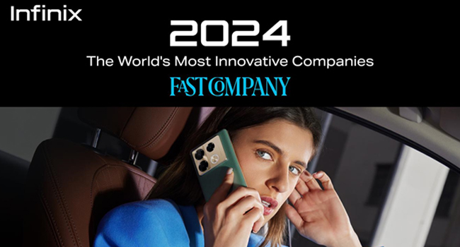 Infinix Named No. 6 In Fast Company’s World’s Most Innovative Companies Of 2024, Asia-Pacific Region