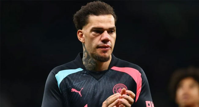 Man City’s Ederson Out Of Premier League Climax, FA Cup Final